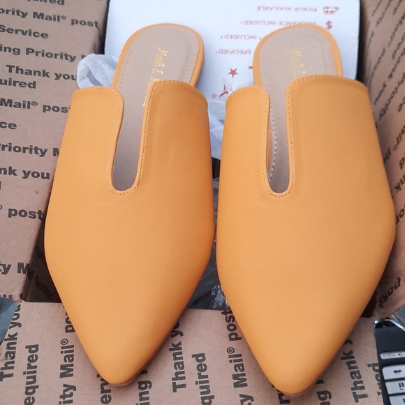 Glenn-10 Pointed Toe Women's Mule Flats - Picture 1 of 2